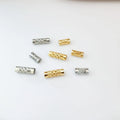 Stainless Steel Charm Spacer Beads Bracelet Making Accessories Straight Through the Beads for Jewelry Making