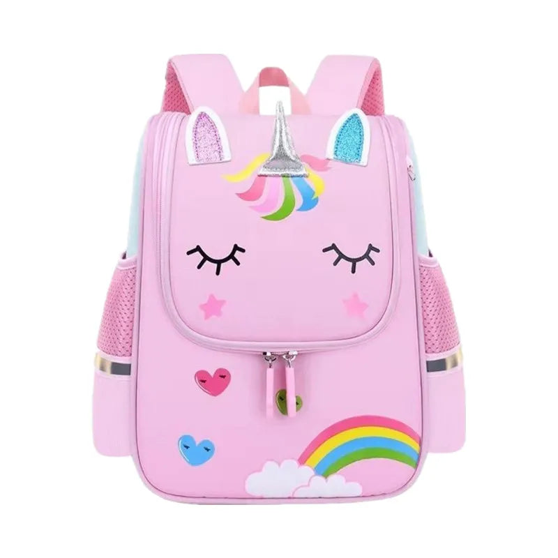Students Waterproof Fashionable Kids School Bag New Wholesale Tiger and Unicorn Cartoon Girls Custom School Backpacks