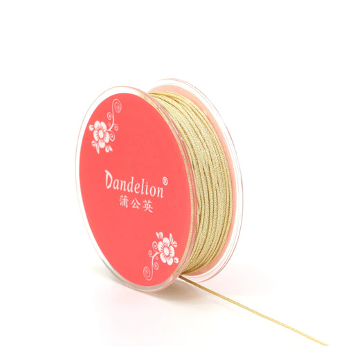 0.5&0.85mm Jewelry Cord Polyester Cord Jewelry Accessories Bracelet and Necklace Material 5 Colors Gold Silver