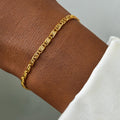 Waterproof New Style Stainless Steel Bracelet Chain Lightweight Luxury Alloy Plated Bracelet for Women Jewelry Daily Wear