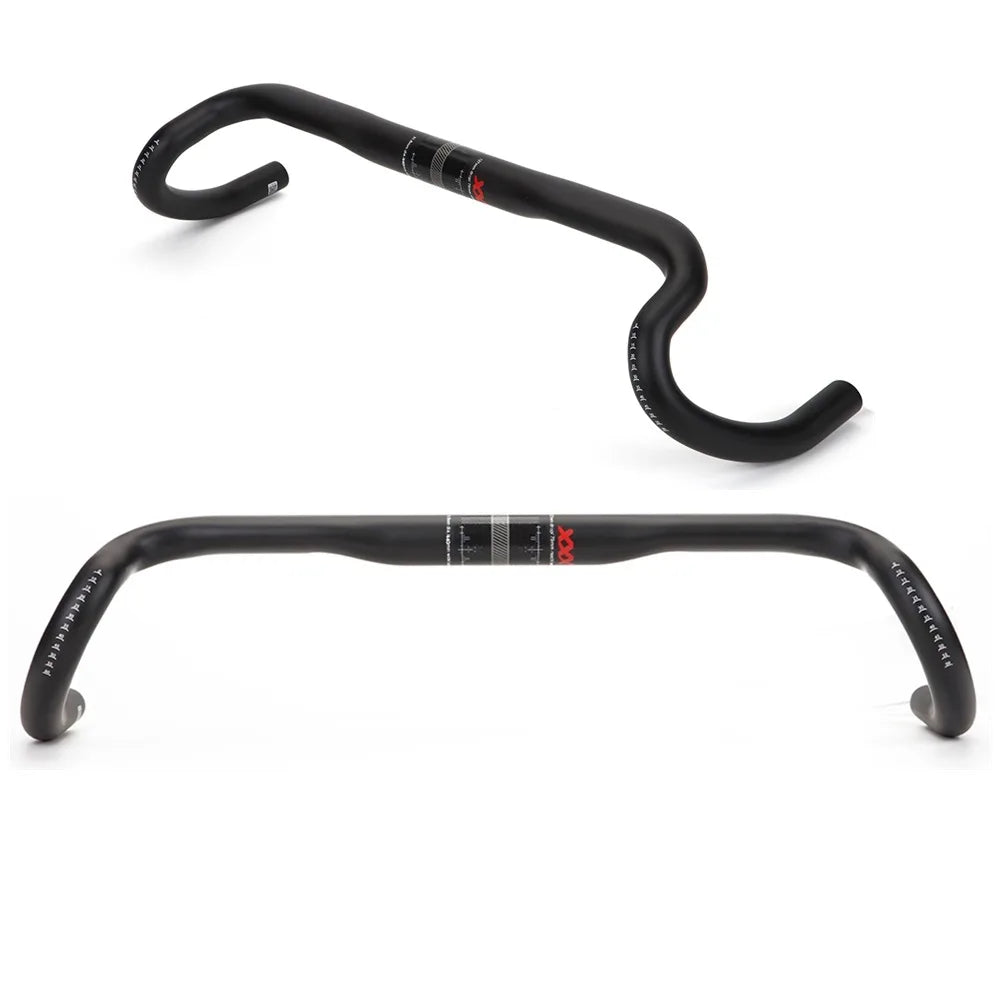 Road Bicycle Outer Extension Handlebar Gravel Off-Road Lightweight Carbon Fiber Ergonomic Black 31.8MM Turning Handle