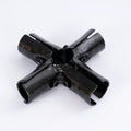HJ-5 OD 28mm Manufacturers Sell Industrial Black Electrophoresis Lean Pipe Fittings Composite Pipe Joints in 2.3mm Thickness