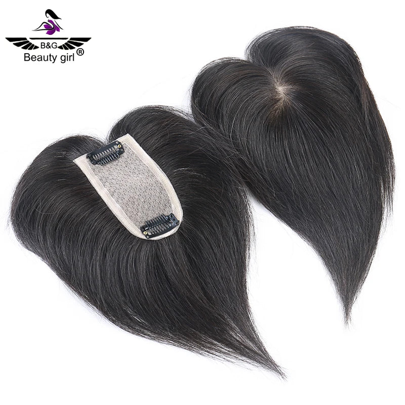 Best Raw Human Virgin Hair Women Toupee for Hair Loss Mini Size Full Silk Base 100% Natural Hair Topper