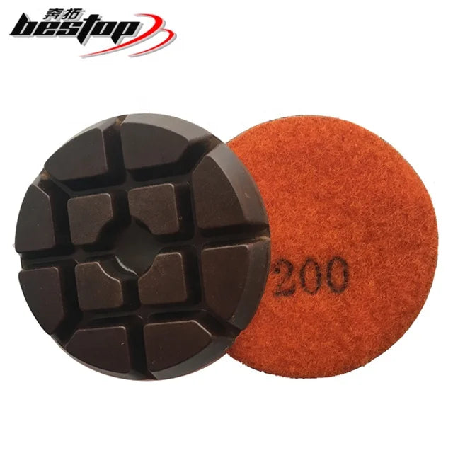 Wholesale 3 Inch Customized OEM Concrete Resin Diamond Polishing Pad 10mm Thickness Abrasive Pad
