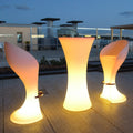 Modern Rechargeable LED Cocktail Table Light Color-Changing Party Illuminated Led Bar Table for Mall Nightclub Furniture