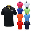 Wholesale Polyester Men's Polo Shirts Work Group T Shirt Uniform Embroidery Printing Plain Blank Custom Logo Golf Polo Shirt