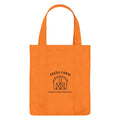 Promotional Recyclable Reusable Non-Woven Medium Size Shopping Carry Bag Reinforced Handle Shoulder Strap Letter Pattern Ruth