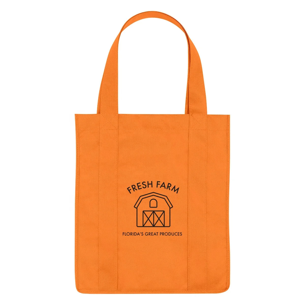 Promotional Recyclable Reusable Non-Woven Medium Size Shopping Carry Bag Reinforced Handle Shoulder Strap Letter Pattern Ruth