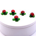 Lampwork Handcrafted Miniature Small Murano Glass Ladybug Animal Figurine Ornament