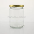 300ml 10oz Wide Mouth Food Canning Glass Storage Jar 30cl Round Pickles Mayonnaise Jam Glass Jar Honey Jars with Tin Lid