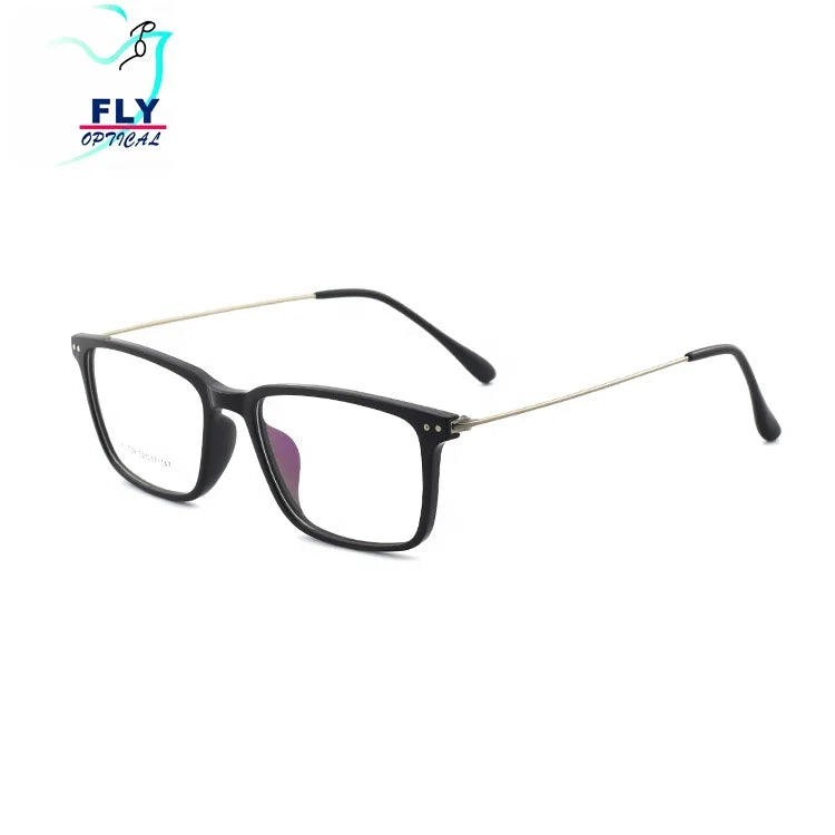 DOISYER  Wholesale Ladies Metal Optical Frames Rectangle Tr90 Retro Eyeglasses Without Nose Pad