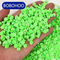 BOBOHOO Wholesale Flatback ABS Half Round Pearls AB Color Loose Beads for Nail Art Shoe Bag Phone Decoration Phone Case