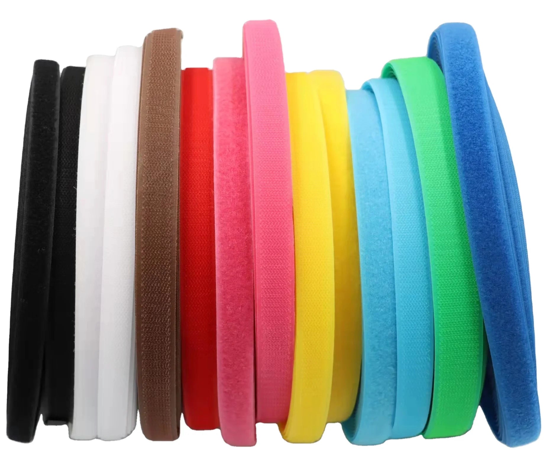 Manufacturers Wholesale Custom Width and Color Hook and Loop Tape Roll 100% Polyester Hook&Loop Tapes
