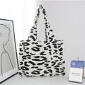 Women's Personalized Leopard Print Pattern Tote Bags Durable Large Capacity Portable Polyester Fabric for Spring Summer Autumn