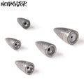 NEWMAJOR 2.5g-10g Worm Bullet Fishing Lead Weights/Sinkers 12mm-20mm for Sea & Carp Fishing Tackle Accessories
