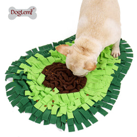 Hot Sale Interactive Dog Nose Work Training Snuffle Mats Soft Fleece Plush Wool Bed Blanket with Animal Pattern for Feeding