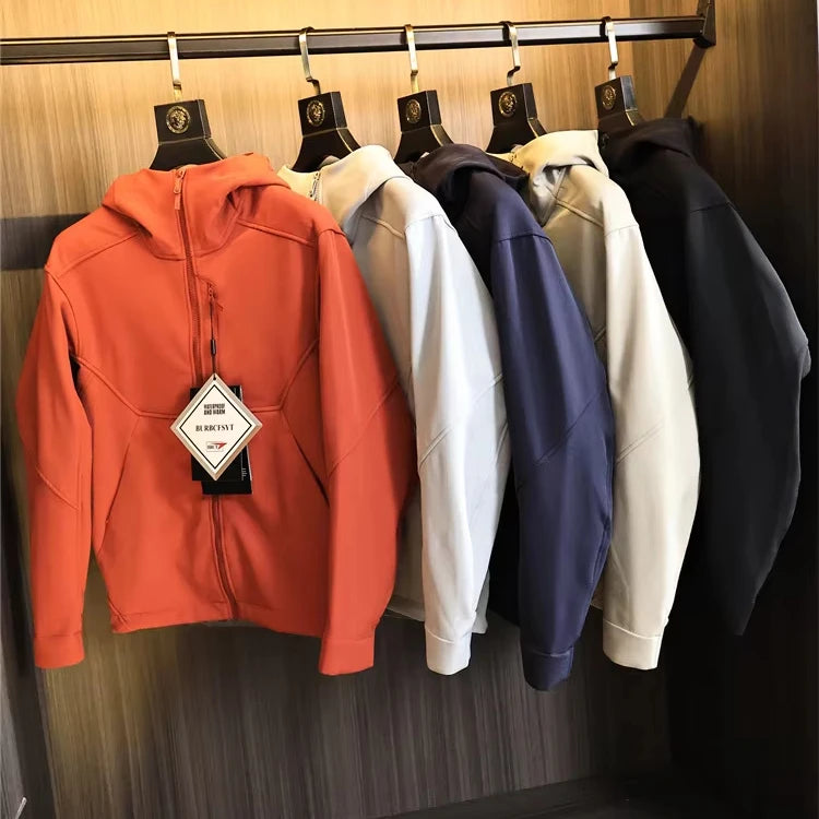 Top Grade Quality Original Version Man Autumn Winter Outdoor Sports Water Proof Hooded Coat Quick Dry Wind Thickened Jacket OEM