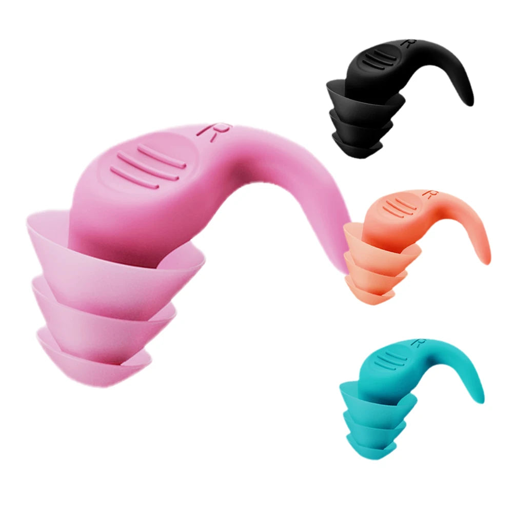 Sleep Aid Noise Reducing Reusable Silicone Earplugs Plug in Earplug Washable Portable Soundproof Ear Plugs for Sleeping Office