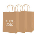 Wholesale Custom Luxury Craft Gift Printed Shopping Bag Brown White Packaging Bolsa De Papel Kraft Paper Bags with Your Own logo