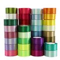 100% Polyester Single Face Silk Satin Ribbon 50mm 2 Inch Width 100 Yards Per Roll Embroidered Techniques for Flowers Packaging
