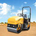 Compact 1.5 Ton Diesel Road Roller Walk Behind Double Drum Vibratory Small Road Roller CE Includes Core Components Engine Pump