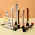 2023 New Arrival Cocktail Tools Fashioned Stainless Steel Muddler Home Use Ice Muddler Bar Wholesale Price Stocked Product