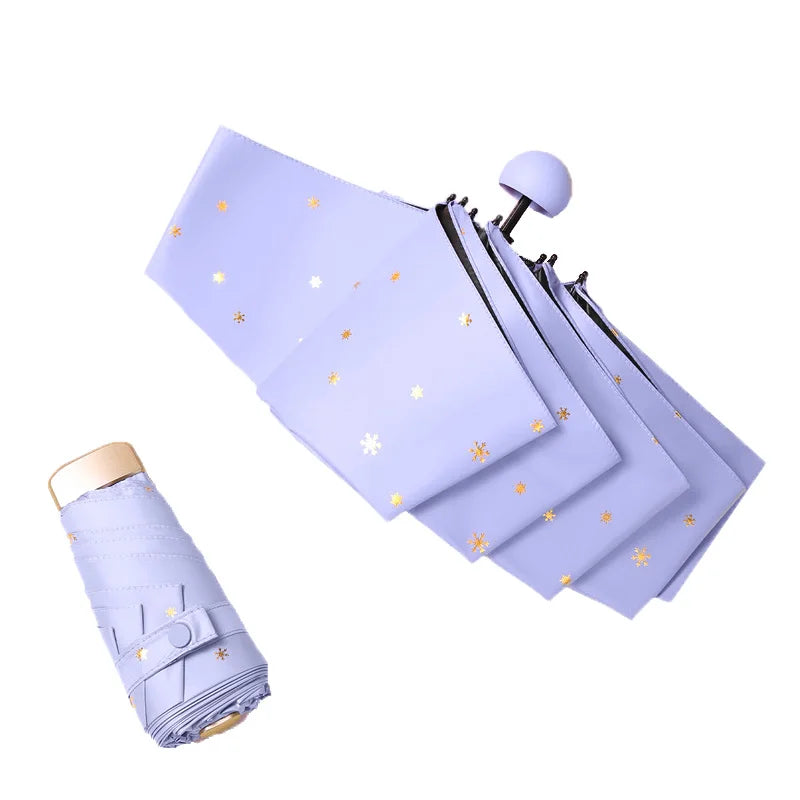 Sun UV Protective Small Mini Pocket 5 Folding Travel Umbrella