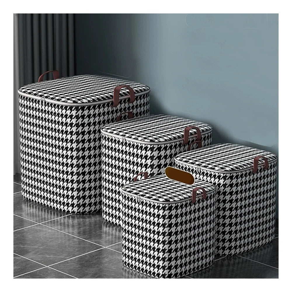 Factory Direct Sale Popular Cabinet Foldable Linen Fabric Dustproof Kids Storage Bags with Lid 100L/140L/180L Capacity