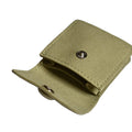 Chinese Manufactures Wholesale Jewellery Packaging Mini Envelopes Snap Button Green Microfiber Earring Pouches With a Divider