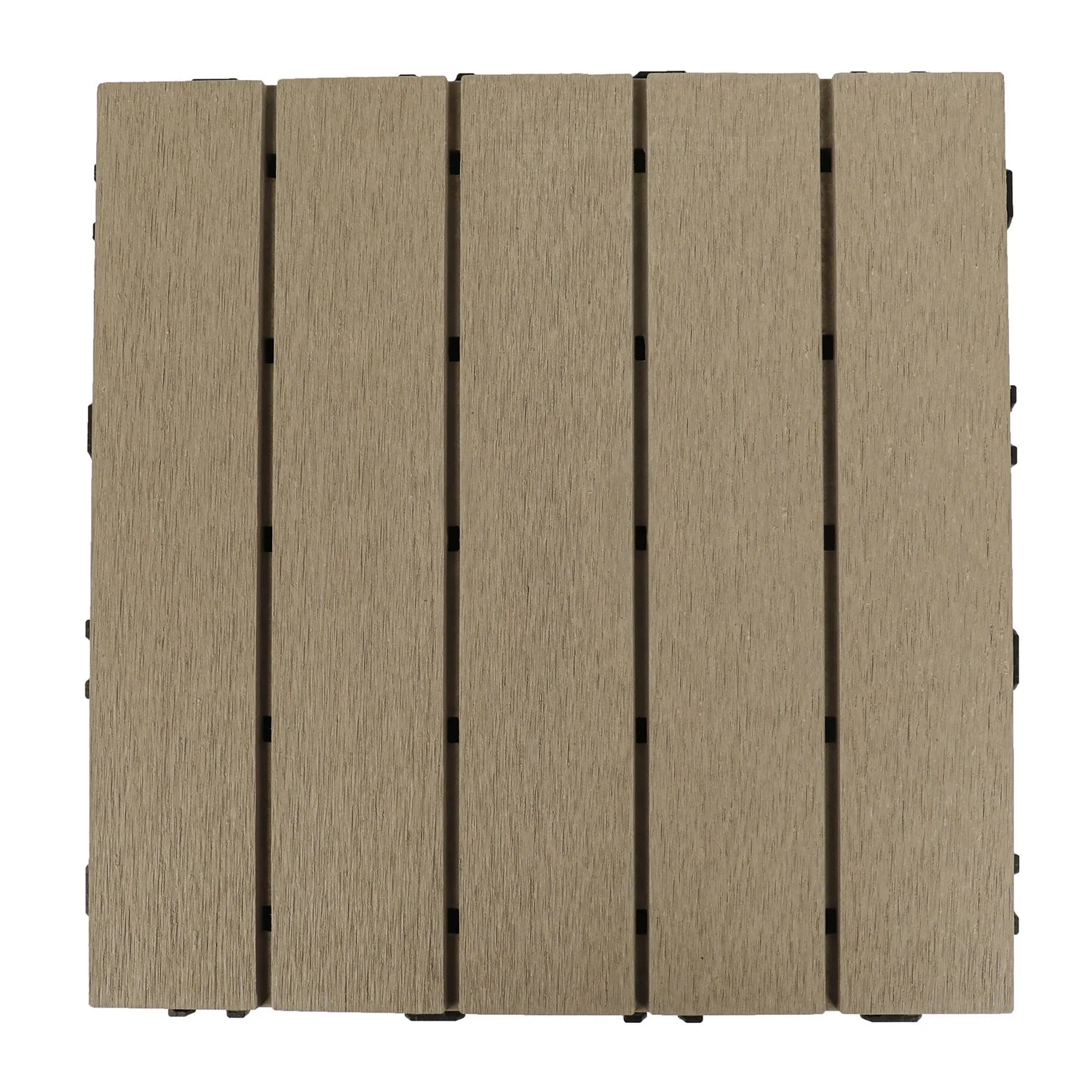 Wpc Diy Board Decking Tile Wood Plastic Composite Wpc Decking Flooring Easy Install Decking XF-N001 300*300*25 mm