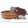 Meetee CB922 103/98cm Garment Leather Cummerbund Accessories Women's Wide Belts Strap Coat Dress High Quality Cowskin Waistband