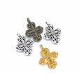YuenZ 2 Colour Antique Silver Color Cross Charms Pendant Necklace Earring Bracelet DIY Jewelry Accessories 26*18mm T53