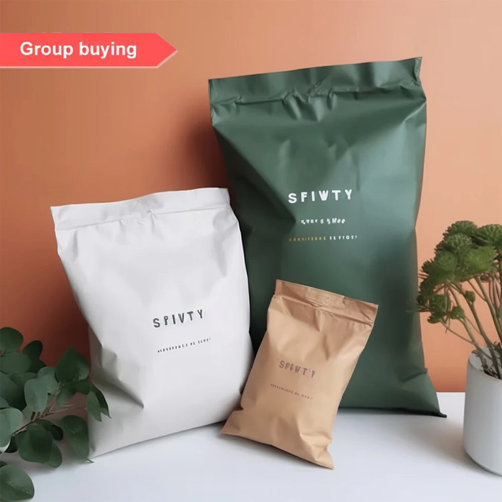 Hot Selling Thank You Poly Mailer Grey Mailing Matte Package Shipping Packaging Bags Custom Logo Express Bag
