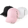 OEM Hot Sale Free Sample 6 Panel Outdoor Hip Hop Trendy Embroidered Baseball Sport Cap With Chain