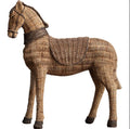 Small Resin Rattan Horse Model for Decorative Animal Pattern