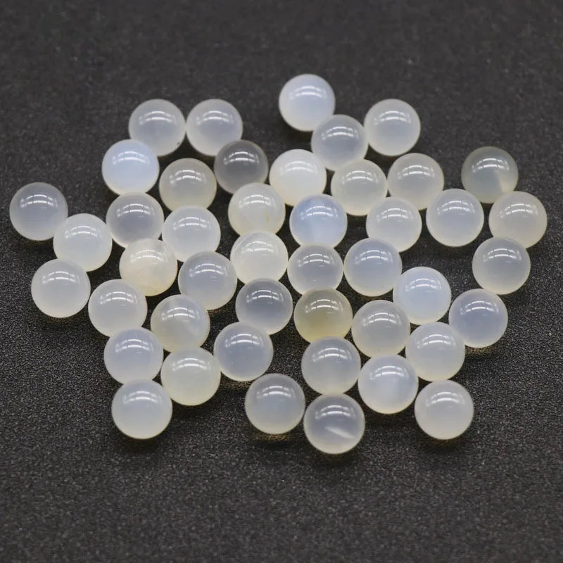Custom DIY 10mm Semi-precious Stones Cabochons Round Cabochons Agate Cut Loose Beads Round Cabochon