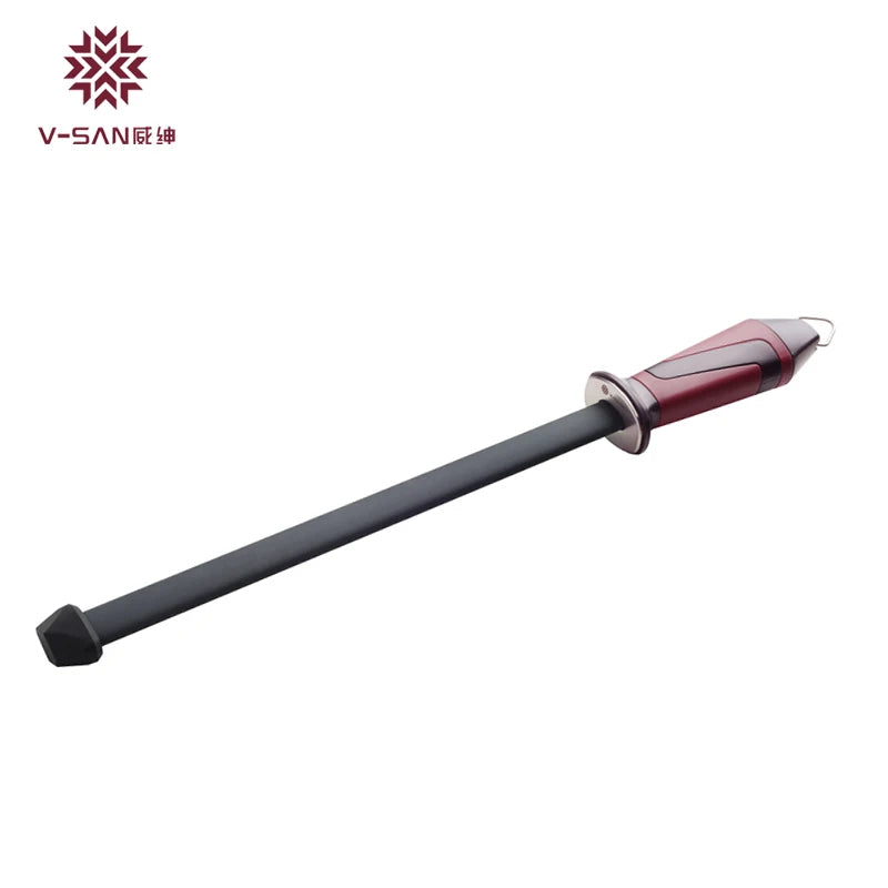 TV1703 Taidea V-SAN Deluxe Black Crystal Ceramic Sharpening Steel Rod