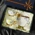 European Bone China Coffee Cup Saucer High-Grade Exquisite Afternoon Tea Set Ceramic Cup