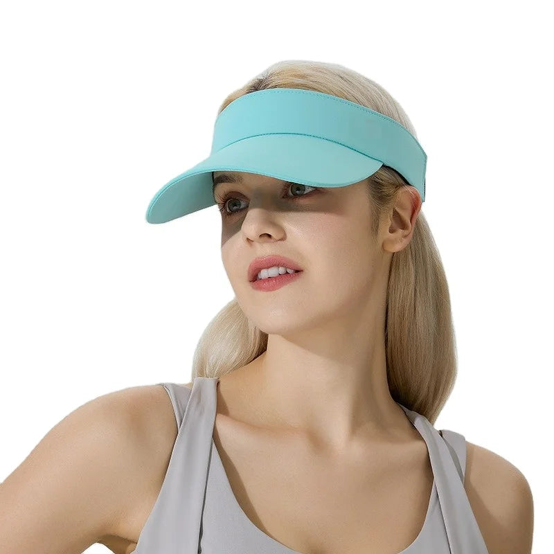 Fashion Chic 10 Colors Wide Brim UPF 50+ UV protection Sun Visor Hat Women Beach Tourism Hats Golf Hats for Women