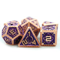 Factory Edge 7pcs Dragon Scale Metallic DND Die Dungeons & Dragon D&d Game Metal Dice Made of Zinc Alloy