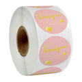 Custom 500 Pcs Thank You for Supporting My Small Business Sticker and Thank You Cards Stickers Thank You Label Roll