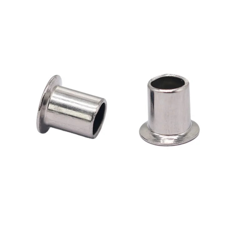 Factory Direct Selling Wholesale Customized Stainless Steel Flat Head Semi Hollow ISO Standard Bright Finish Rivets