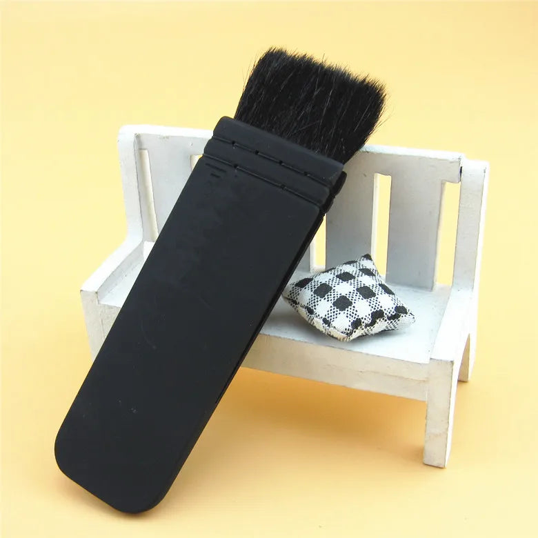 Professional Customized Logo Single Makeup Brush Vegan Black Flat Blush Brush