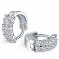 REETI New Arrival Double Row Zircon 925 Silver Hoop Earrings for Momen Jewelry 2021