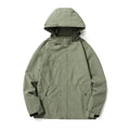 Aoyema Hiking Jackets for Couple Waterproof and Windproof Breathable Camping Clothing Coat Light Weight for Unisex