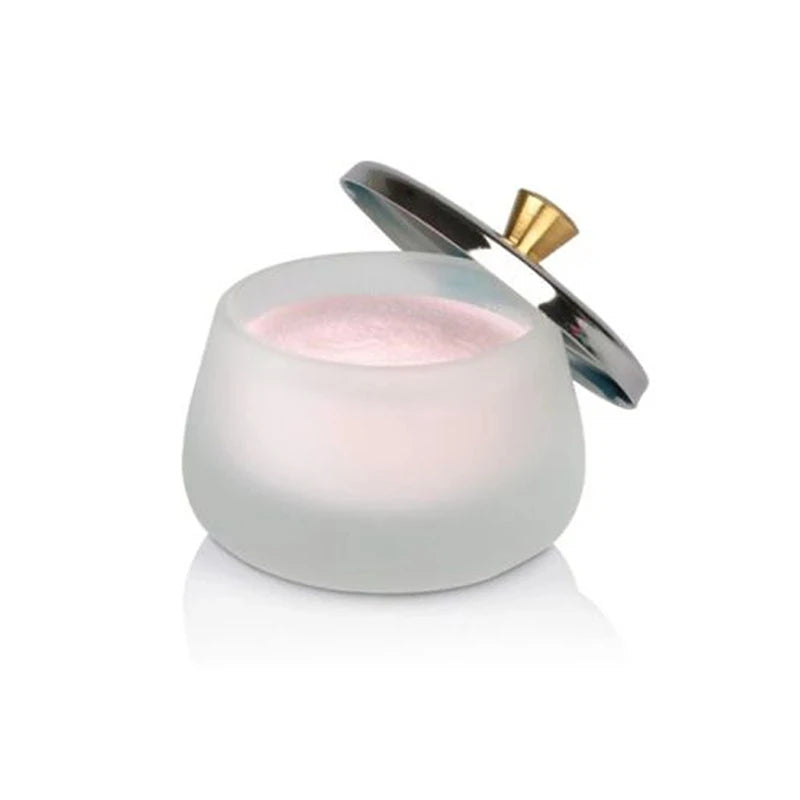 Professional Double-Sided Solid Nail Art Tools Acrylic Liquid Powder Container Holder Glass Crystal Dappen Dish Cup Metal Lid