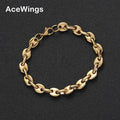 SB023  7mm 7inch 8inch Stainless Steel Bracelet  Hip Hop Jewelry  for Men Women