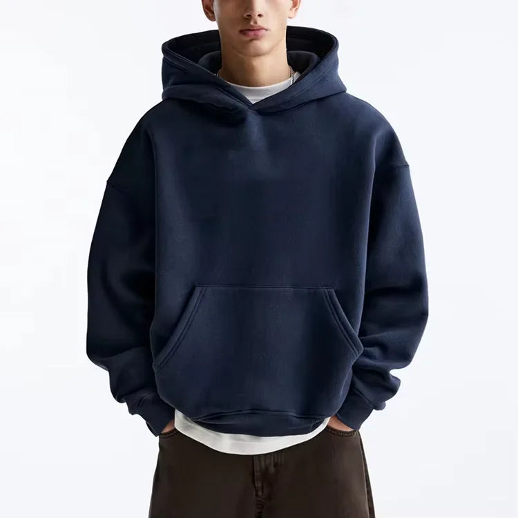 Manufacturer High Quality HeavyWeight Custom LOGO Blank 100%Cotton Oversize Puff Printing Unisex Men's Hoodies&Sweatshirts