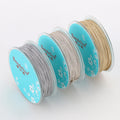 Dandelion SE 0.65&0.85mm Jewelry Cord Polyester Cord Jewelry Accessories Bracelet and Necklace Material 5 Colors Gold Silver