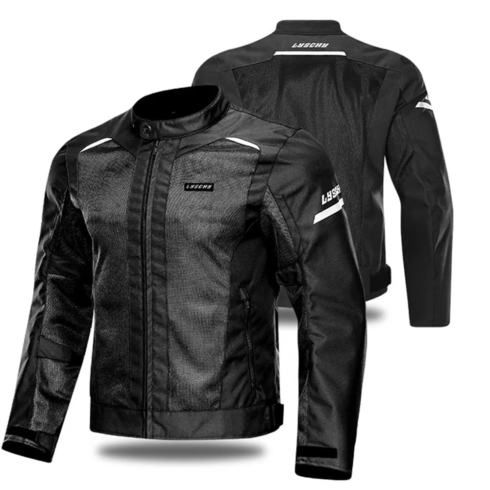 CE2 Level Summer Breathable Cycling Jersey Couple Suit for Motorcycle Body Armor Jacket Motocross Hiking Clothing Men Women